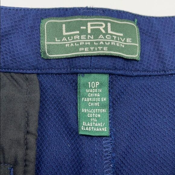 L-RL Lauren Active Twill Navy Capri Pants - Picture 13 of 16